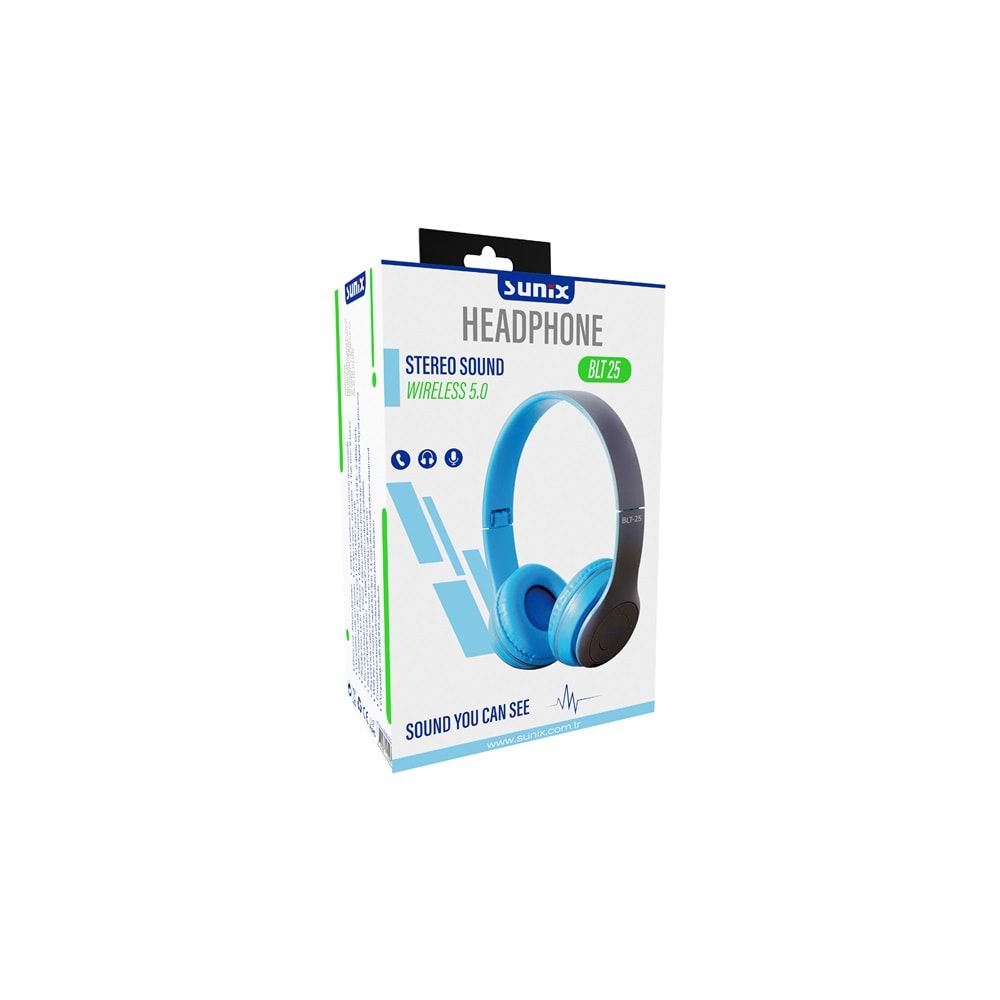 BLT25 Bluetooth Kulaklık MAVİ
