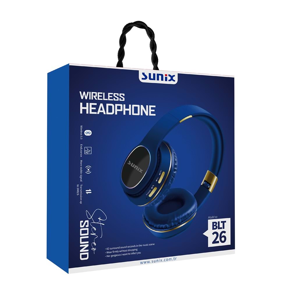 BLT26 Bluetooth Kulaklık - Mavi