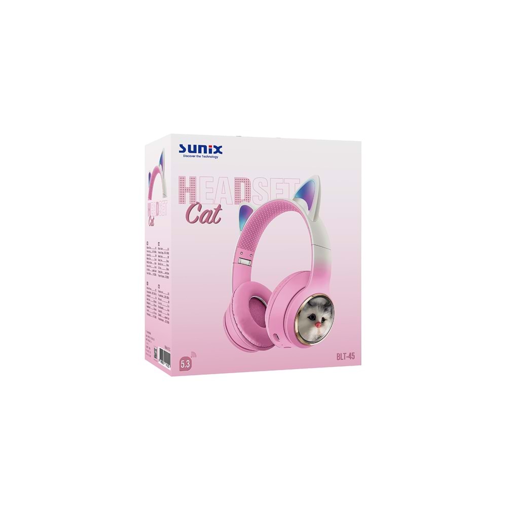 BLT45 Bluetooth Kulaklık - Pembe