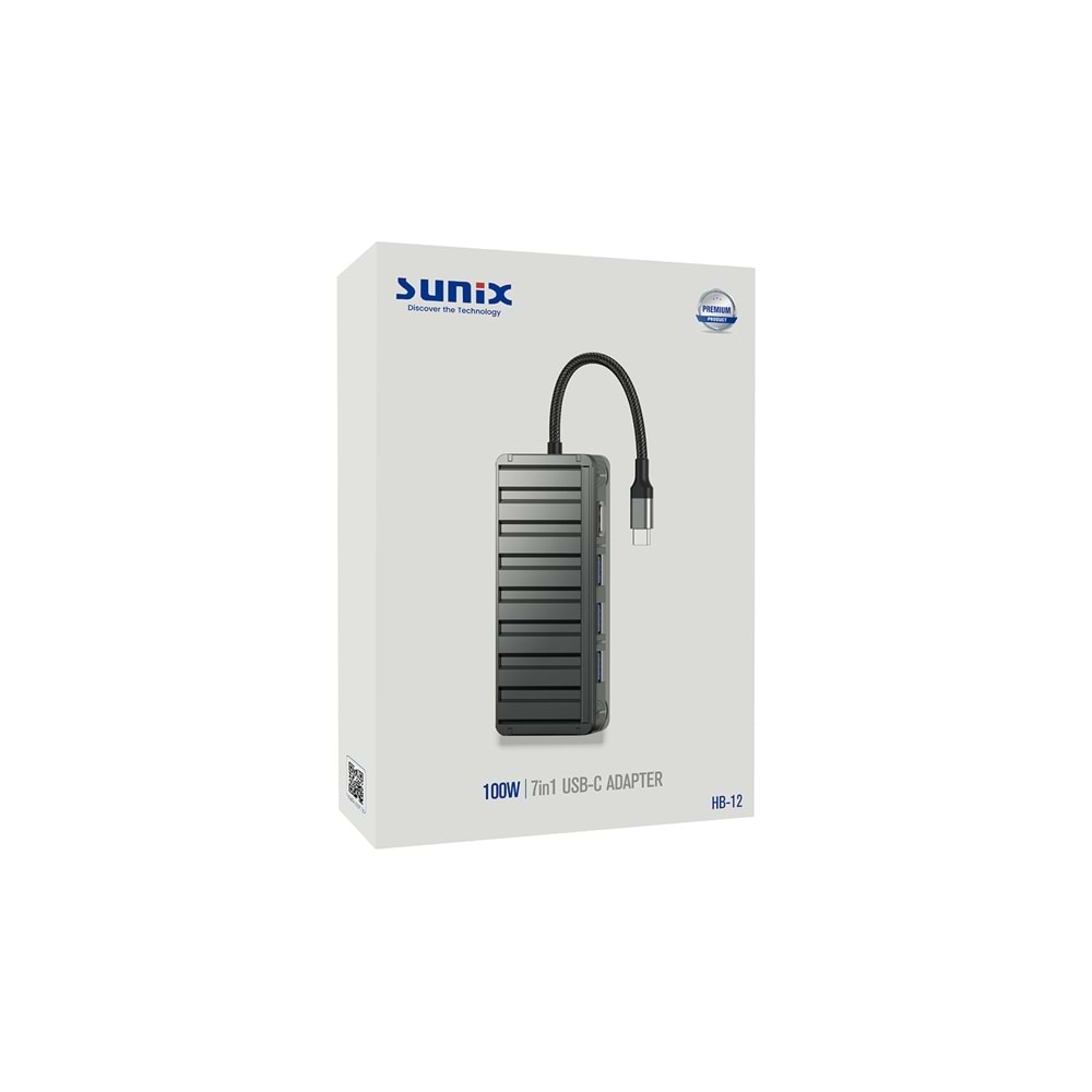 HB12 100W 7in1 Usb-C Hub