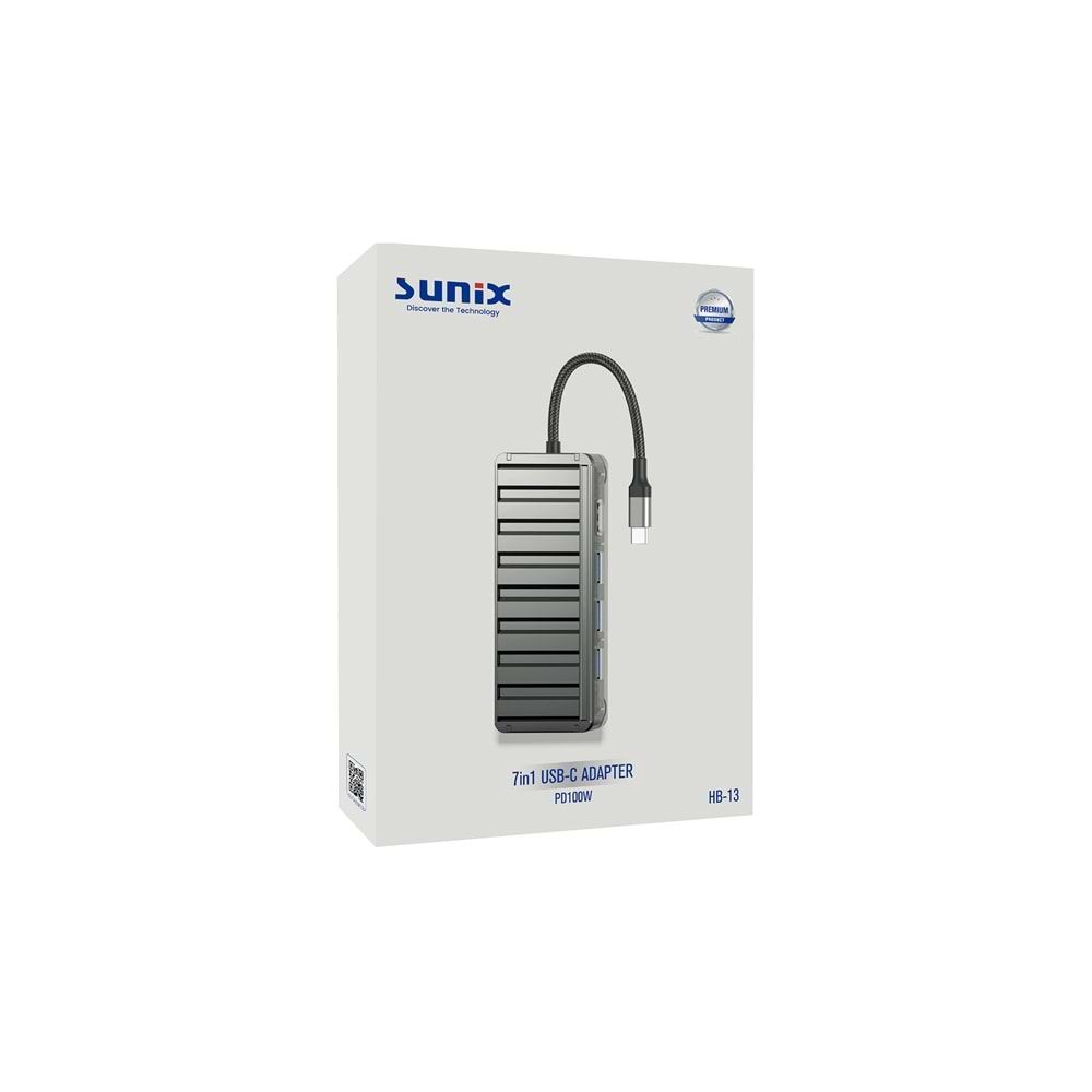 HB13 100W 7in1 Usb-C Hub