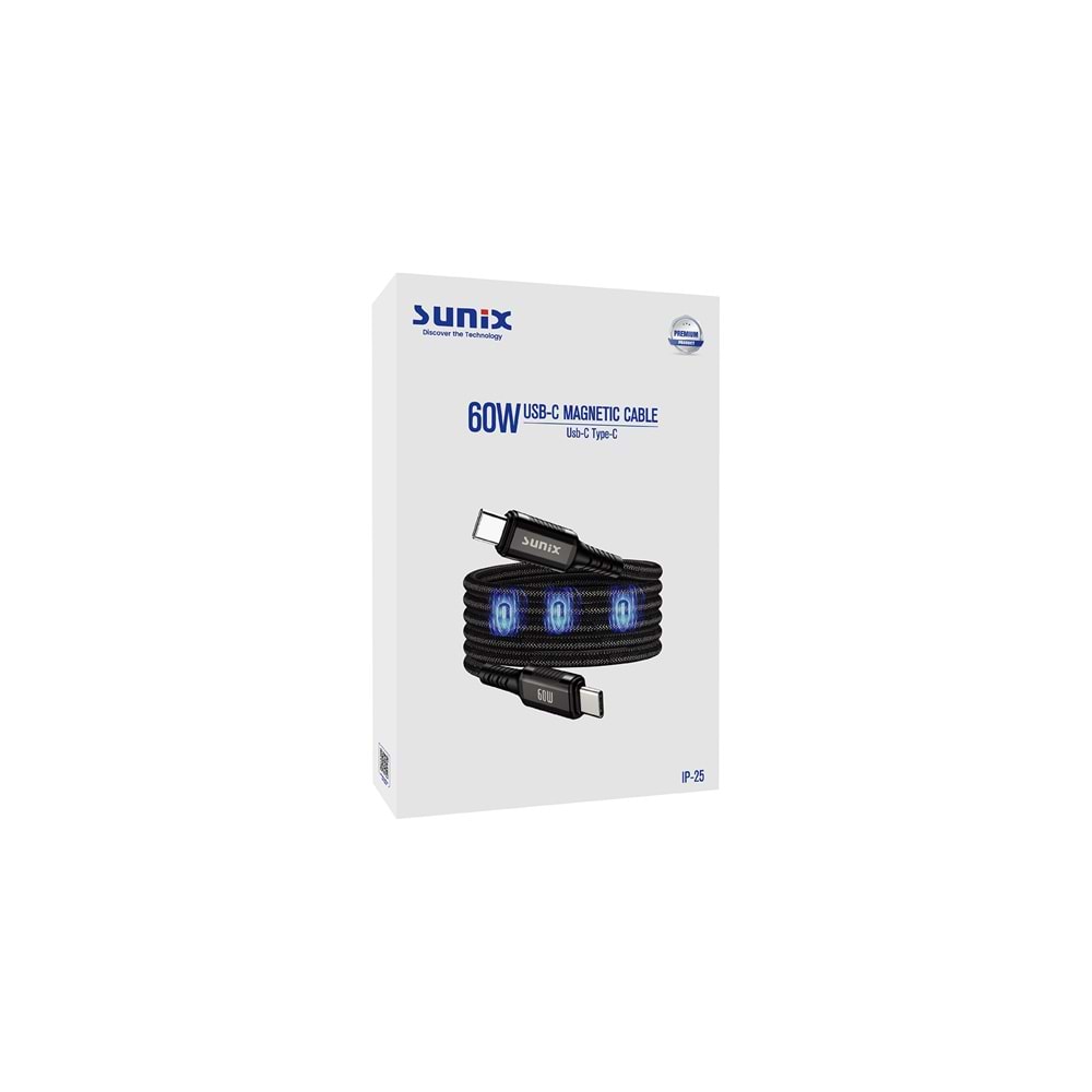 İP25 TYPE-C MAGNETİC 60W KABLO