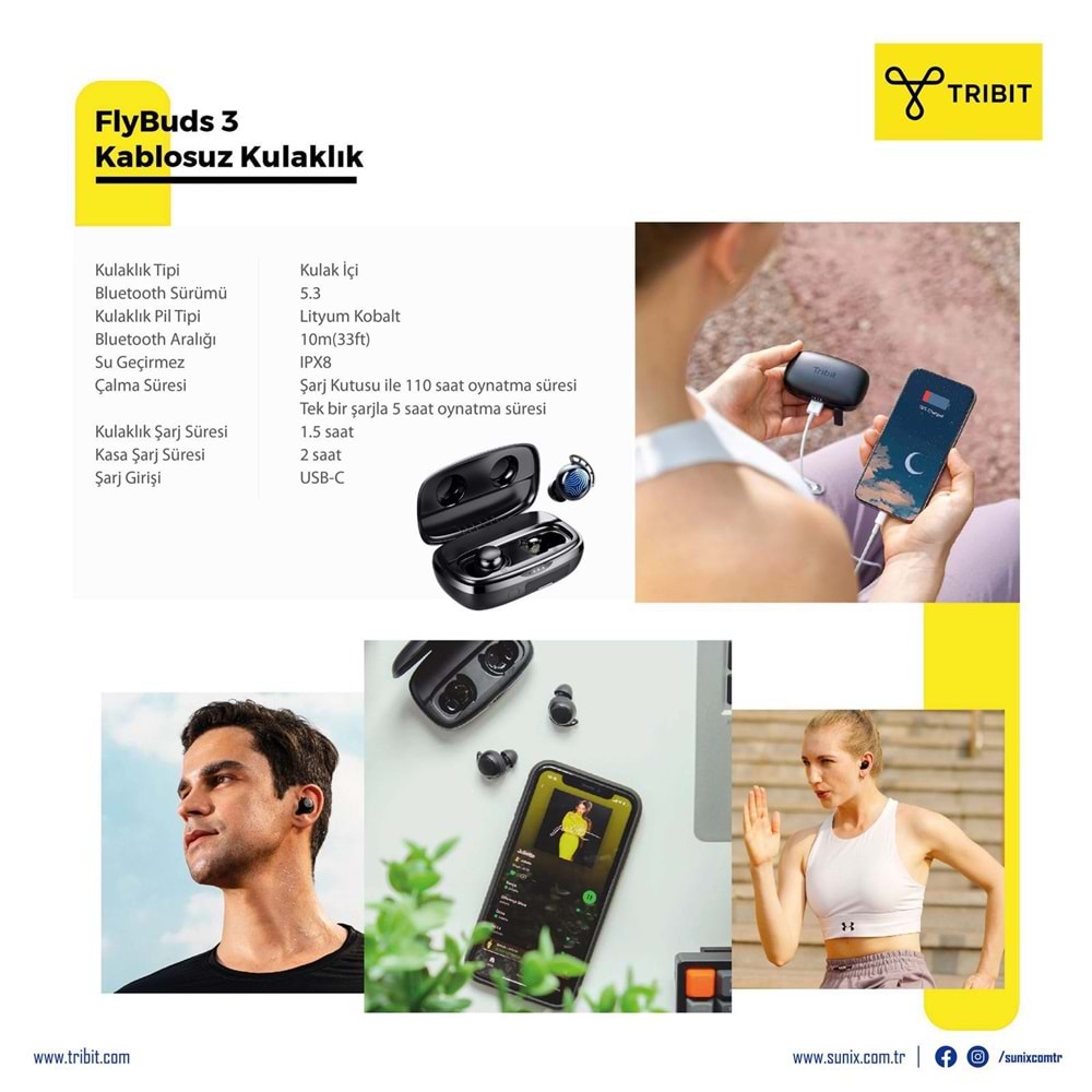 TRİBİT BTH92 SC FLYBUDS 3