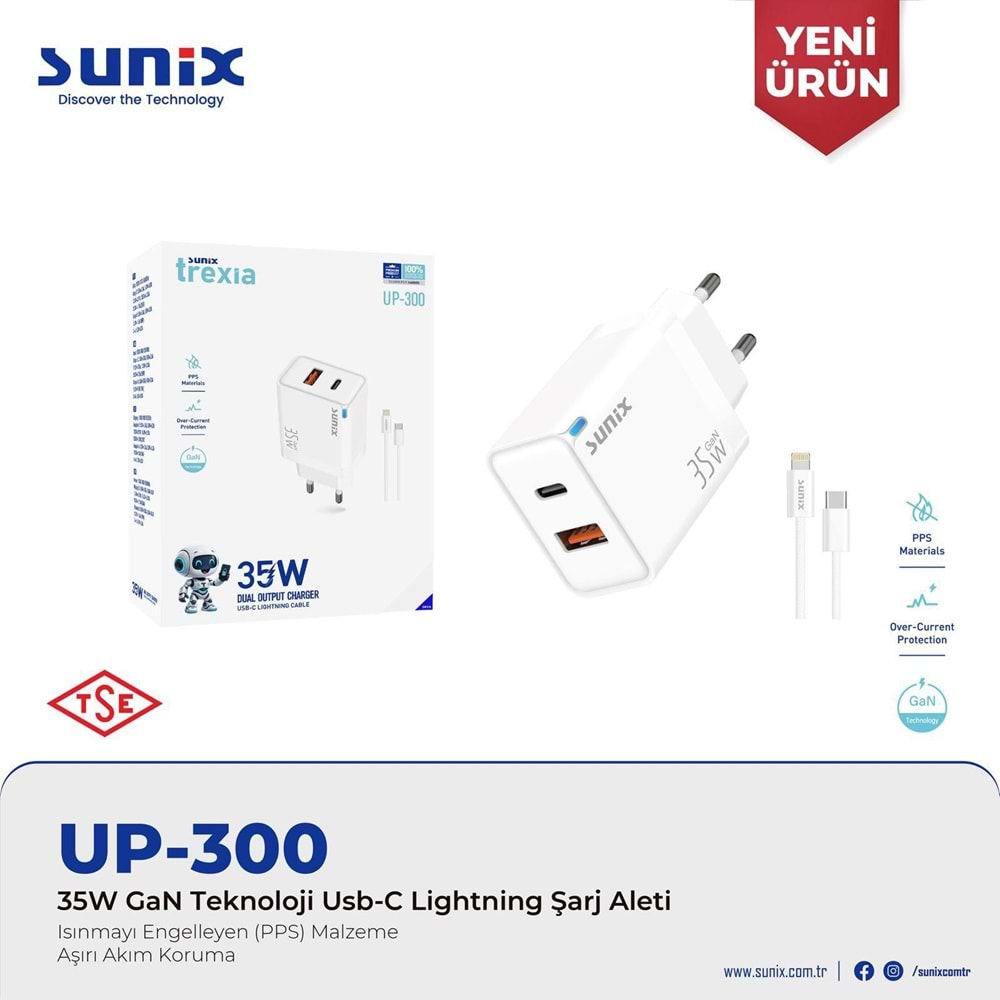 UP300 35W İPHONE ŞARJ