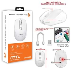 MTL MT8122 BLUETOOTH ŞAJLI MOUSE